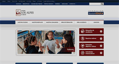 Desktop Screenshot of colegiolosalpes.cl